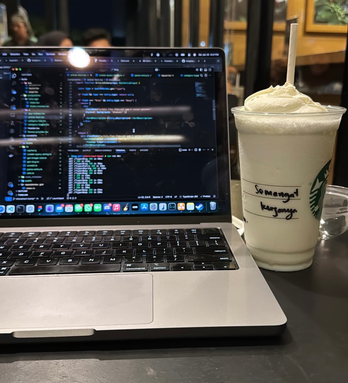 The vanilla cream